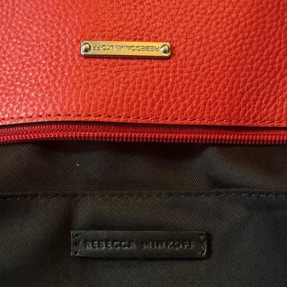 Rebecca Minkoff Mini Zip Crossbody Bag | Red Leather | Gently Used | No Dust Bag - Picture 6 of 7